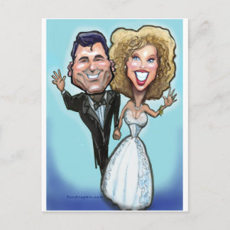 Carte Postale Poupées de gâteaux mariages