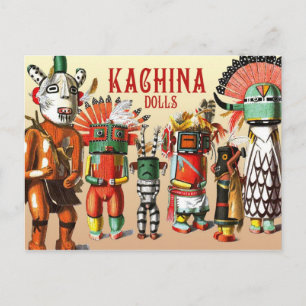 Carte Postale Poupées de Kachina de la tribu amérindienne Hopi