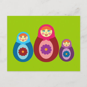 Carte Postale Poupées de Matryoshka