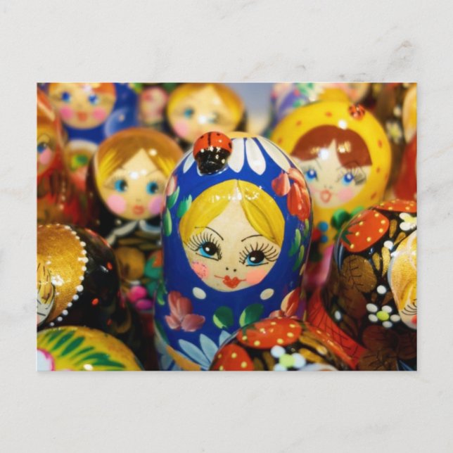 Carte Postale Poupées de nidification russes (Devant)
