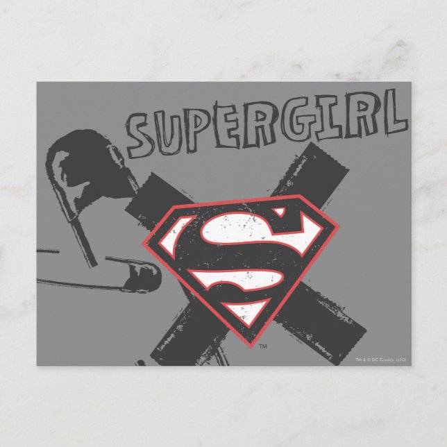 Carte Postale Poupées de sécurité noire Supergirl (Devant)