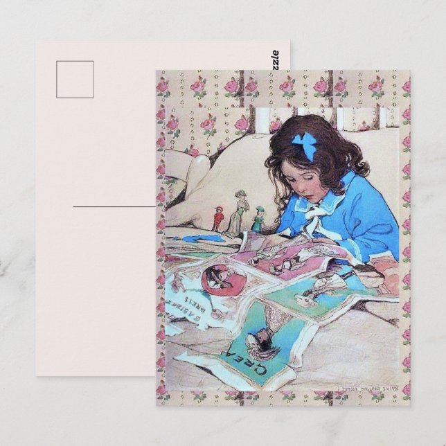 Carte Postale Poupées en papier de Jessie Wilcox Smith (Devant / Derrière)