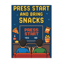 Carte postale pour amis rétro-gamer