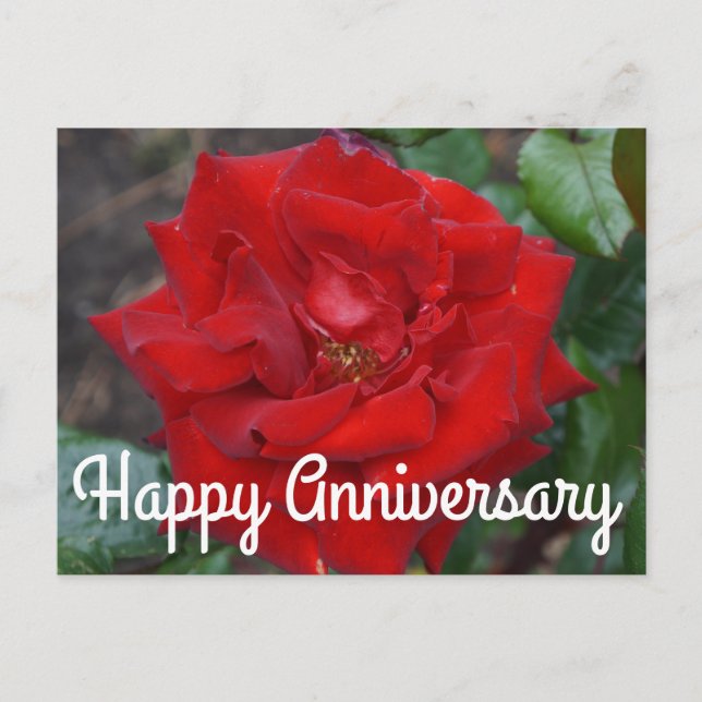 Carte postale pour anniversaire de mariage Bouquet (Devant)