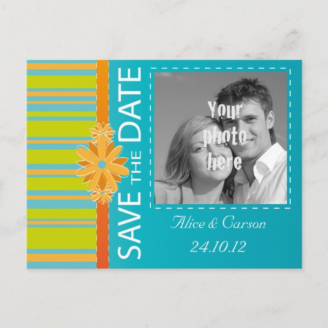 Carte postale pour annoncer la date (Devant)