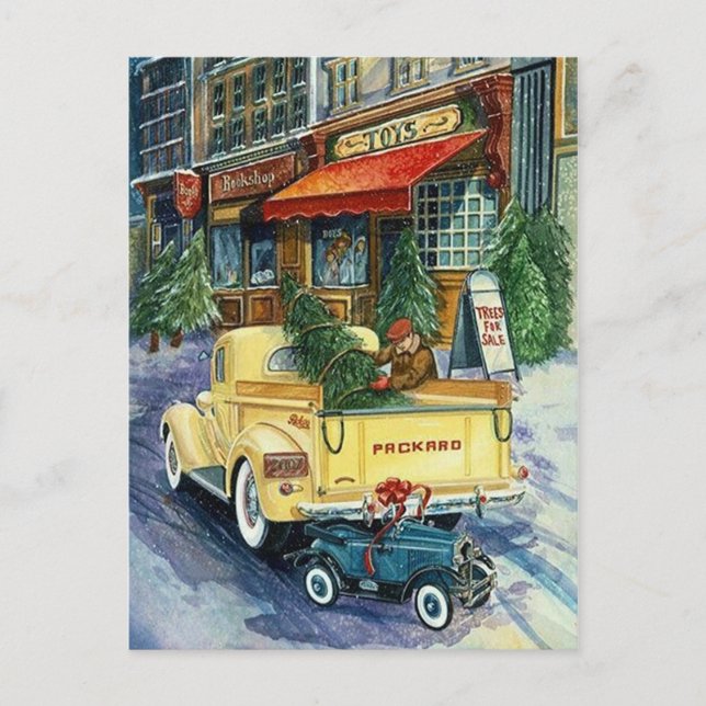 Carte postale pour camion Vintage (Devant)