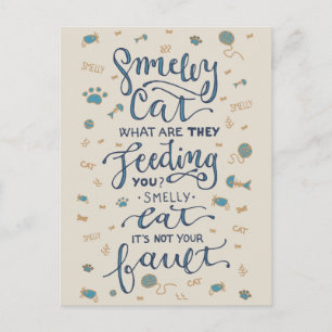 Carte postale pour chat de petite taille