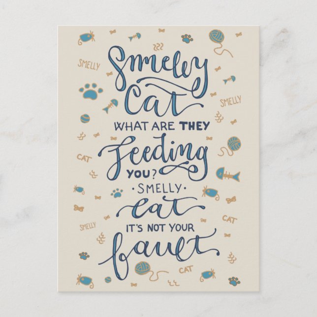 Carte postale pour chat de petite taille (Devant)