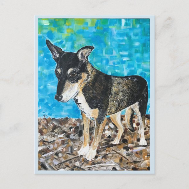Carte postale pour chien Kelpie (Devant)