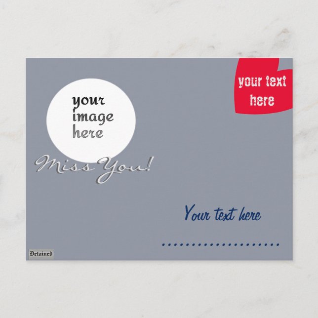 Carte postale pour détenus (Devant)