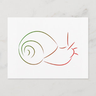 Carte postale pour escargot