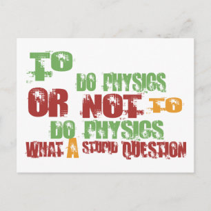Carte Postale Pour faire de la physique