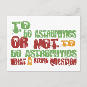 Carte Postale Pour faire de l'astrophysique