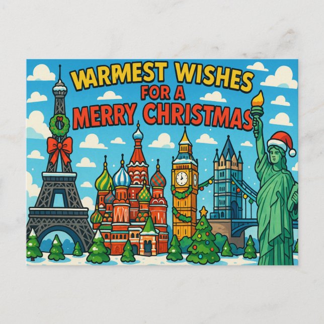 Carte postale pour fêtes annuelles (Devant)