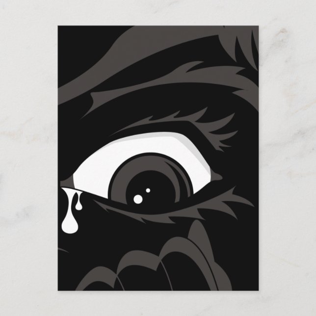 Carte postale pour garçon effrayé (Devant)