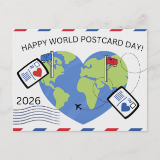 Carte postale pour la Journée mondiale de la carte