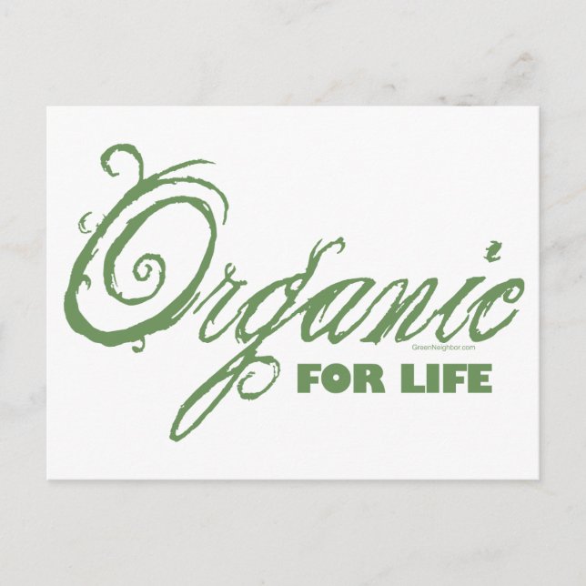 Carte Postale Pour la vie, biologique (Devant)