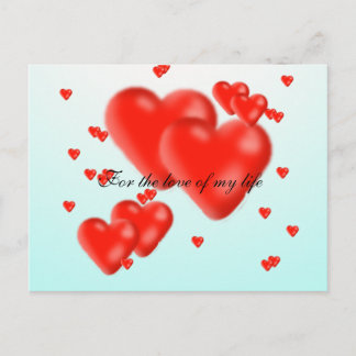 Carte Postale Pour l'amour de ma vie