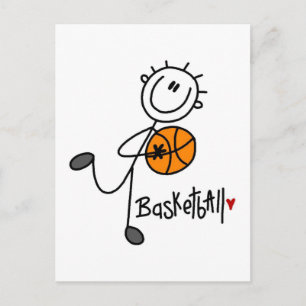 Carte Postale Pour l'amour des T-shirts et Cadeaux de Basket-bal