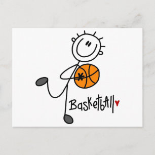 Carte Postale Pour l'amour des T-shirts et Cadeaux de Basket-bal