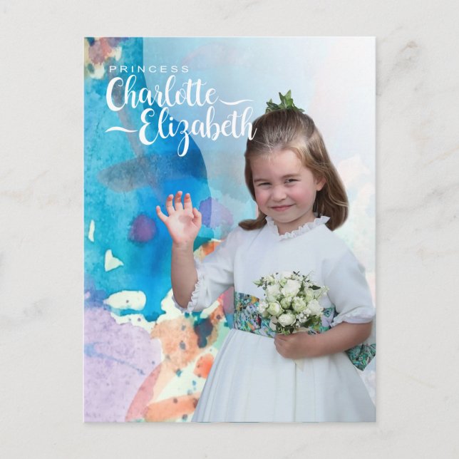 Carte postale pour le 7ème anniversaire de la prin (Devant)
