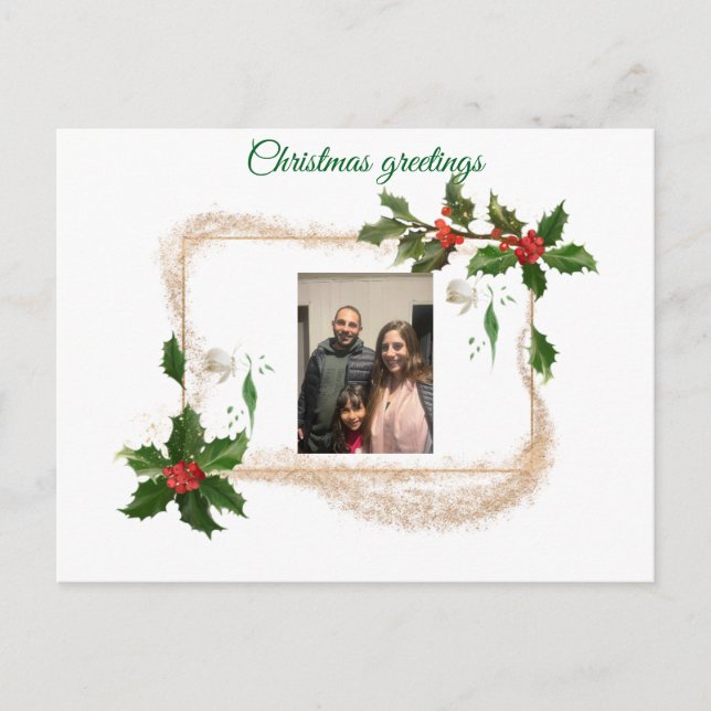 Carte postale pour les fêtes (Devant)