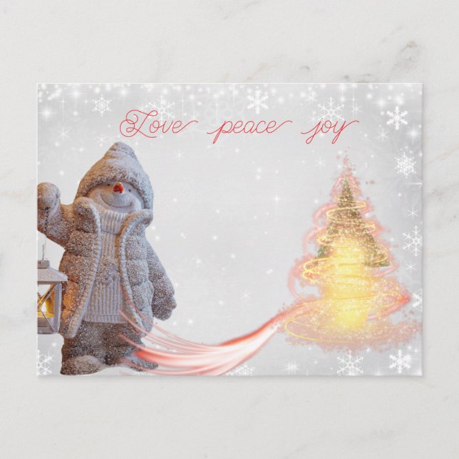 Carte postale pour les fêtes (Devant)