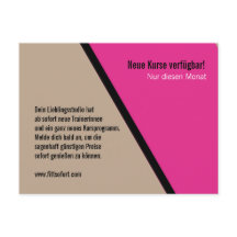 Carte postale pour Mailings Fitness Studio et entr