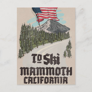Carte Postale Pour skier à Mammoth Californie