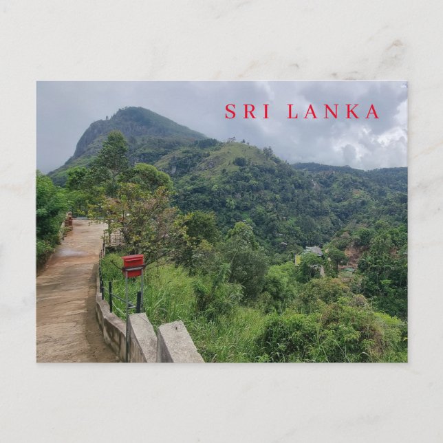 Carte postale pour Sri Lanka Ella's Rock view (Devant)