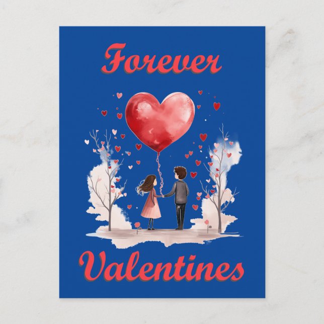 Carte Postale Pour toujours les Valentines ! (Devant)