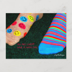 Carte postale pour un ado exprimant l'amour Happy
