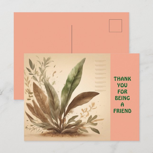 CARTE POSTALE POUR UN AMI (Devant / Derrière)