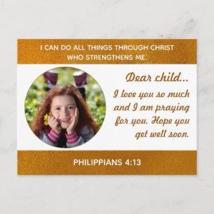 Carte postale pour un enfant à l'hôpital