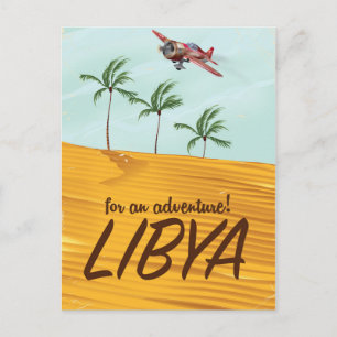 Carte Postale Pour une aventure ! Affiche de voyage Libye