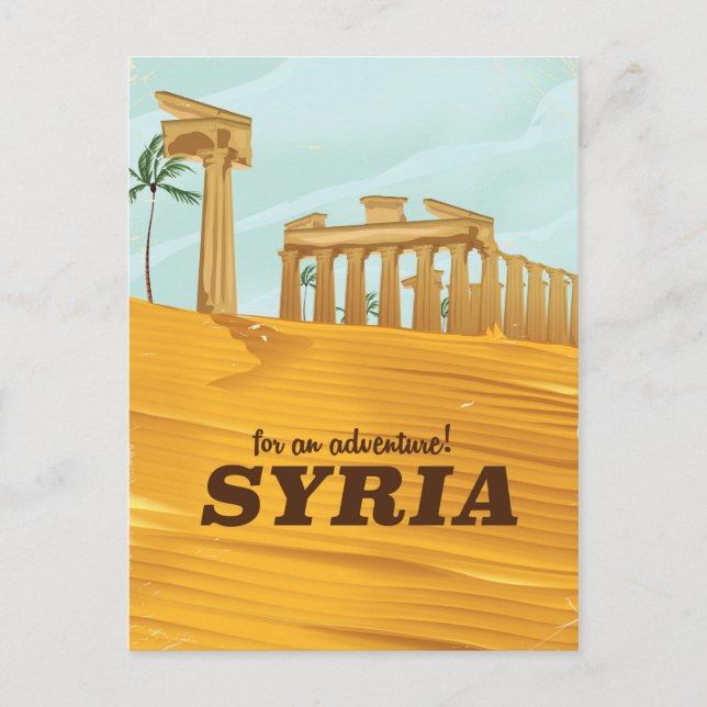 Carte Postale Pour une aventure ! Syrie Temple de Bel (Devant)