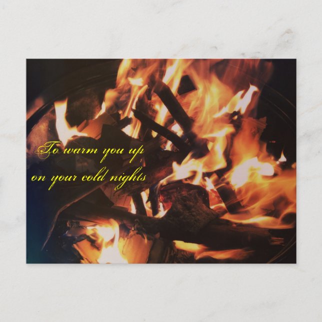 Carte Postale Pour vous réchauffer les nuits froides (Devant)