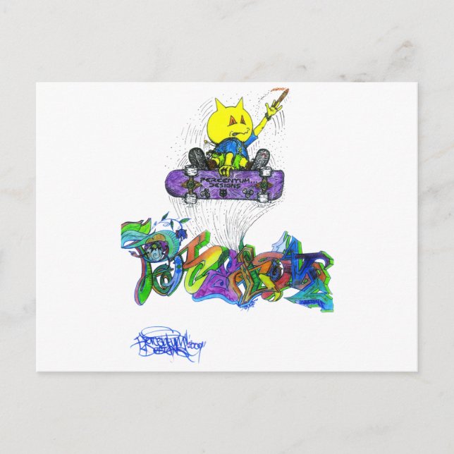 Carte Postale Pourcentage Ollie (Devant)