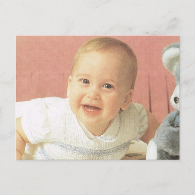 Carte Postale Pourcentage vintage, Prince William (Devant)