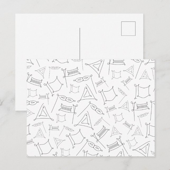 Carte Postale Pourim (Devant / Derrière)