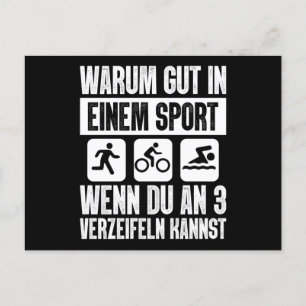 Carte Postale Pourquoi Être Bon À Un Triathlon Sport