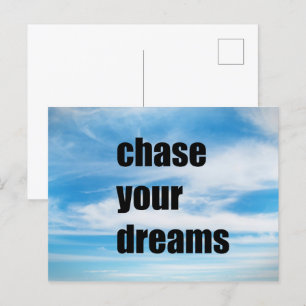 Carte Postale Poursuivez vos rêves