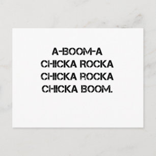 Carte Postale POUSSIN de BOOM une chanson grunge de feu de camp