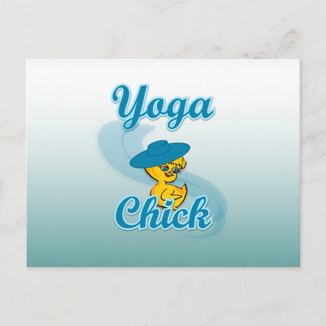 Carte Postale Poussin de yoga #3 (Devant)