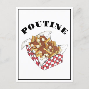 Carte Postale Poutine Québec Canada Aliments canadiens Fries fra