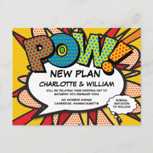 Carte Postale POW Report de Changement de Date Bande Dessinée Po
