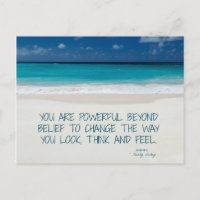Carte postale Power Beyond Belief Beach Fitness