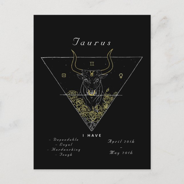 Carte Postale 'Powered by Taurus' (Devant)