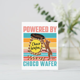 CARTE POSTALE POWEREE PAR CHOCO WAFER - CHOCO WAFER ET AMOUREUX