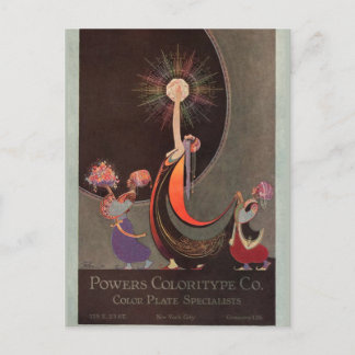Carte Postale Powers Coloritype Co. Art on Cards